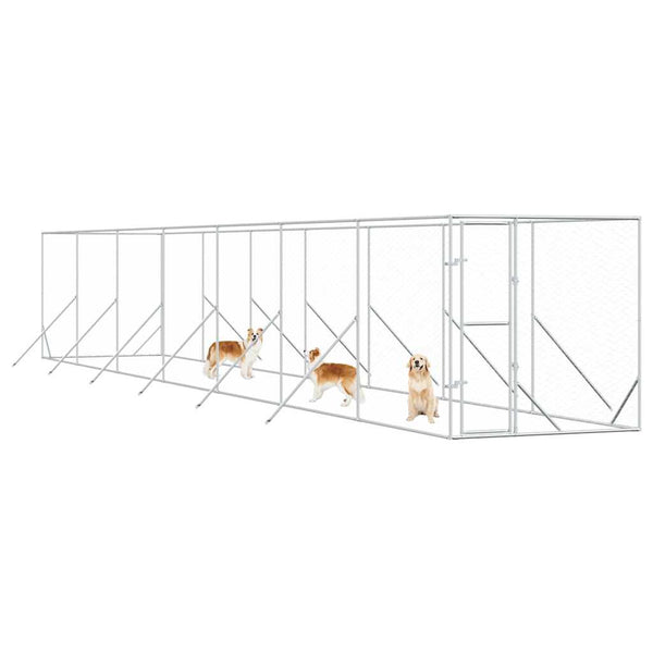 Verzinkter Outdoor-Hundezwinger 2x14x2 m