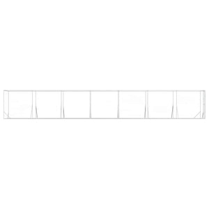 Verzinkter Outdoor-Hundezwinger 2x14x2 m