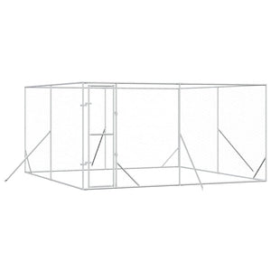 Outdoor Hundezwinger Verzinkt 4x4x2 m