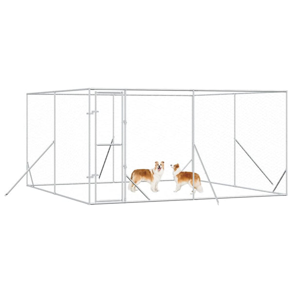 Outdoor Hundezwinger Verzinkt 4x4x2 m