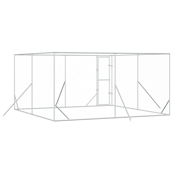 Outdoor Hundezwinger Verzinkt 4x4x2 m