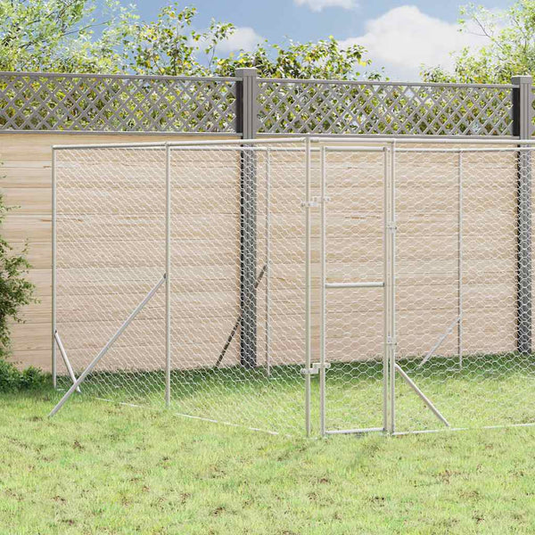 Outdoor Hundezwinger Verzinkt 4x4x2 m