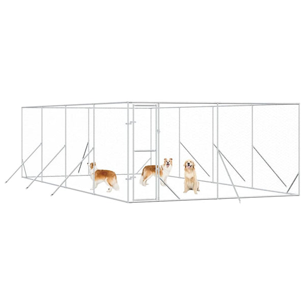 Verzinkter Outdoor-Hundezwinger 4x8x2 m