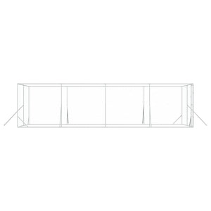 Verzinkter Outdoor-Hundezwinger 4x8x2 m