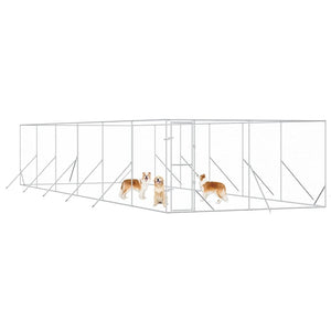 Outdoor-Hundezwinger Verzinkt 4x12x2 m
