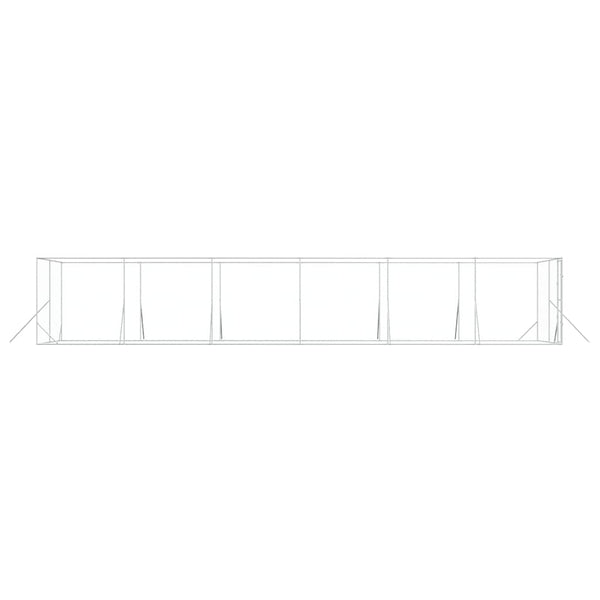 Outdoor-Hundezwinger Verzinkt 4x12x2 m