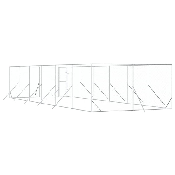 Outdoor-Hundezwinger Verzinkt 4x12x2 m