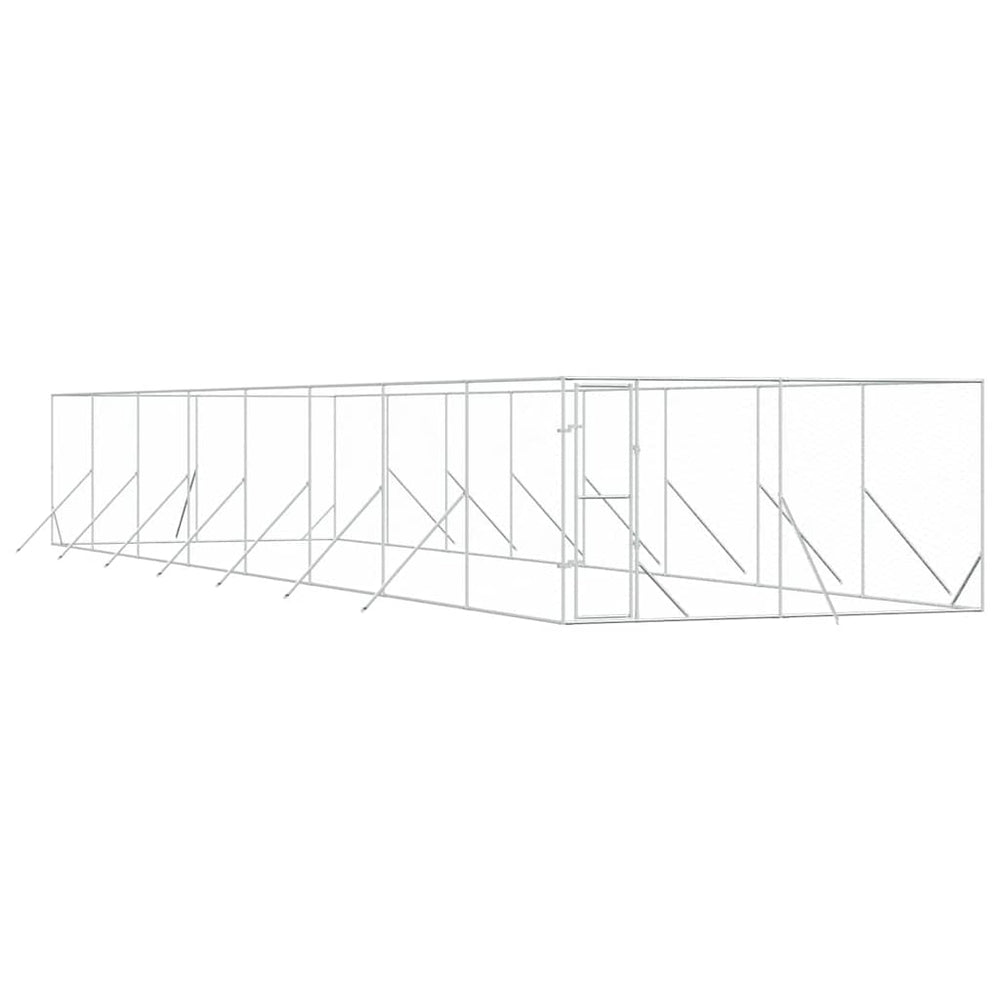 Verzinkter Outdoor-Hundezwinger 4x16x2 m
