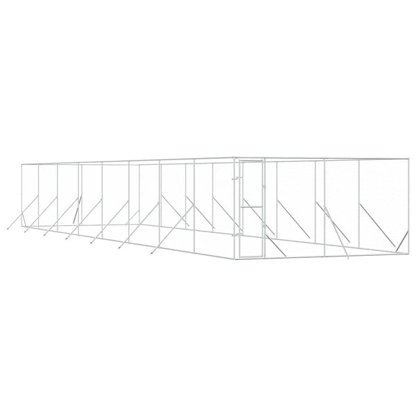 Verzinkter Outdoor-Hundezwinger 4x16x2 m