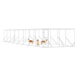 Verzinkter Outdoor-Hundezwinger 4x16x2 m