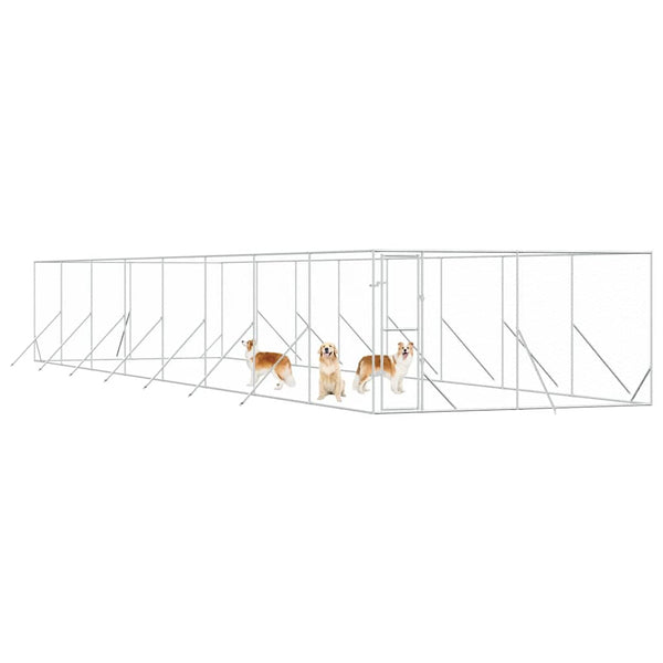 Verzinkter Outdoor-Hundezwinger 4x16x2 m