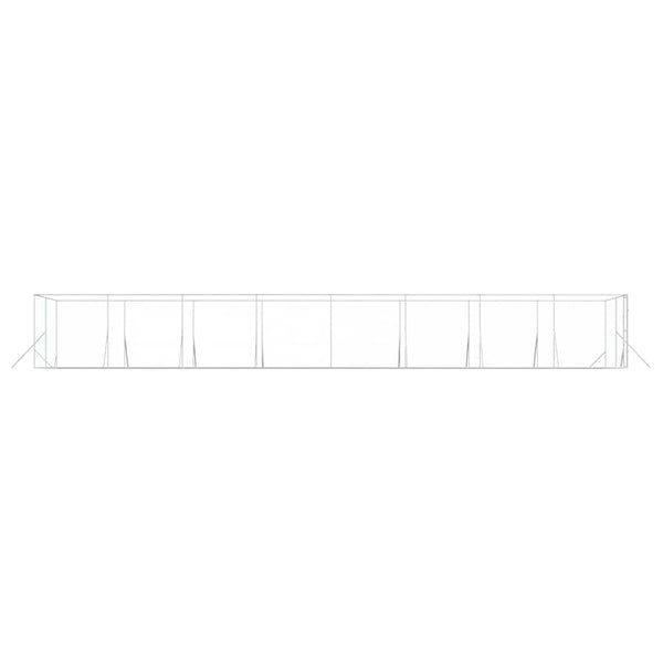 Verzinkter Outdoor-Hundezwinger 4x16x2 m