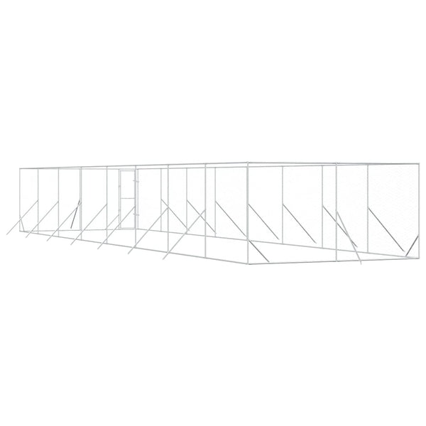 Verzinkter Outdoor-Hundezwinger 4x16x2 m