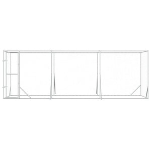 Outdoor Hundezwinger 6x2x2 m Verzinkt