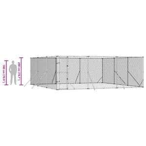 Outdoor Hundezwinger 6x6x2 m Verzinkt