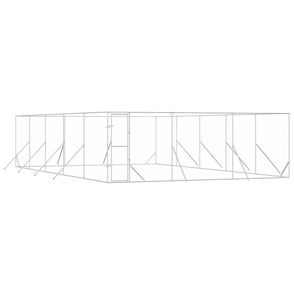 Verzinkter Hundezaun 6x10x2 m