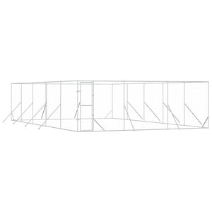 Verzinkter Hundezaun 6x10x2 m