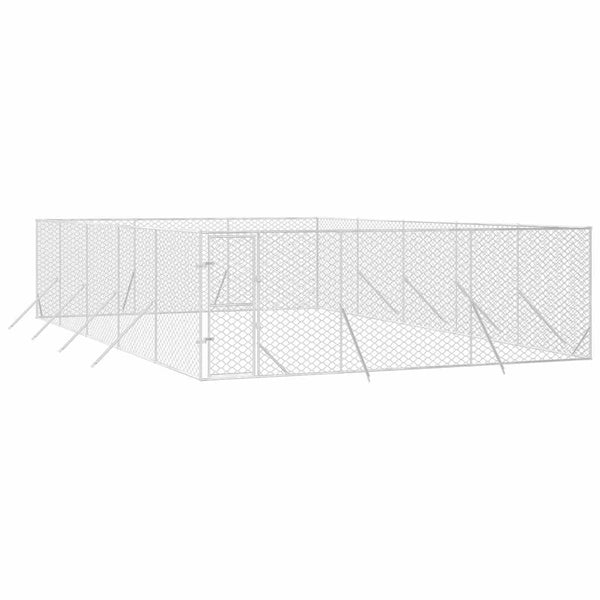 Verzinkter Hundezaun 6x10x2 m