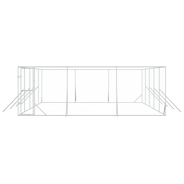 Verzinkter Hundezaun 6x10x2 m