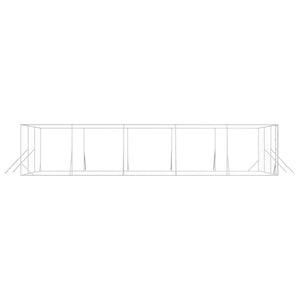Verzinkter Hundezaun 6x10x2 m
