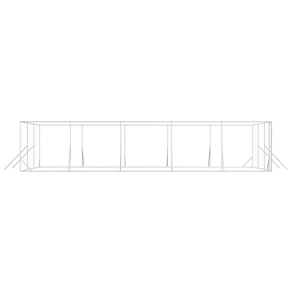 Verzinkter Hundezaun 6x10x2 m