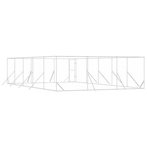 Verzinkter Hundezaun 6x10x2 m