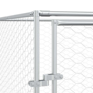 Verzinkter Hundezaun 6x10x2 m