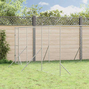 Verzinkter Hundezaun 6x10x2 m