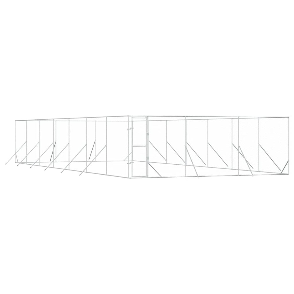 Verzinkter Outdoor-Hundezwinger 6x14x2 m