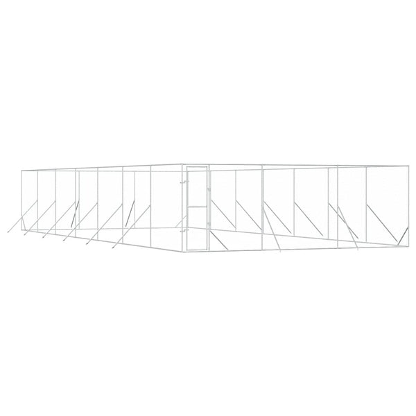 Verzinkter Outdoor-Hundezwinger 6x14x2 m