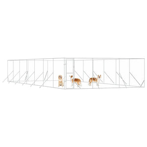 Verzinkter Outdoor-Hundezwinger 6x14x2 m