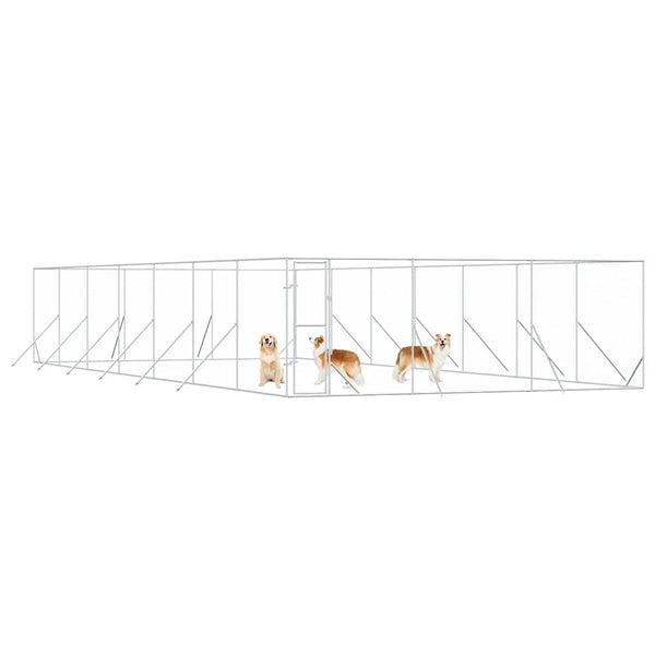 Verzinkter Outdoor-Hundezwinger 6x14x2 m