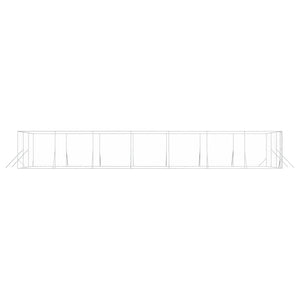 Verzinkter Outdoor-Hundezwinger 6x14x2 m