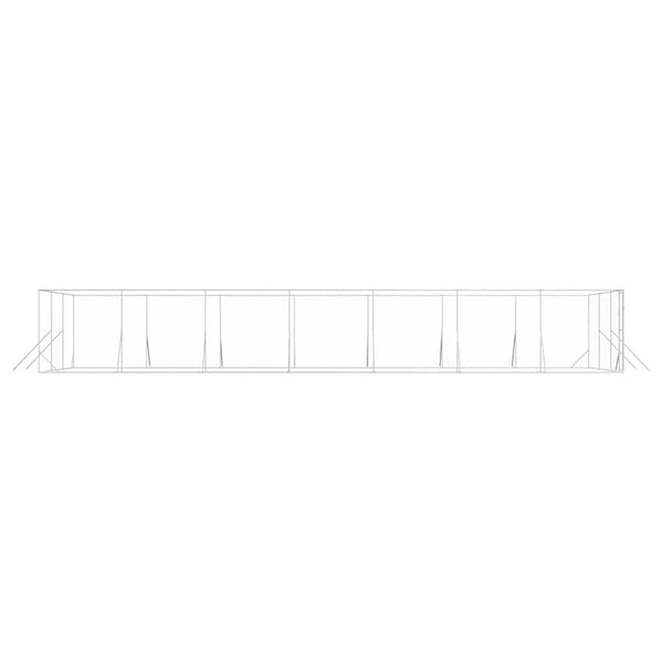 Verzinkter Outdoor-Hundezwinger 6x14x2 m