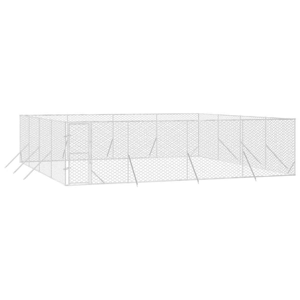 Hundezwinger Außenbereich 8x8x2m Verzinkt