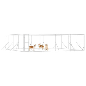 Hundezwinger Außenbereich 8x8x2m Verzinkt