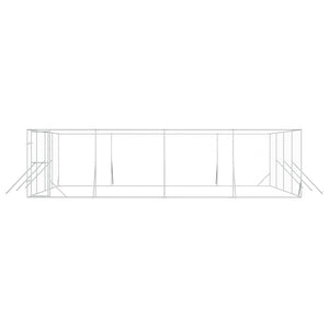 Hundezwinger Außenbereich 8x8x2m Verzinkt