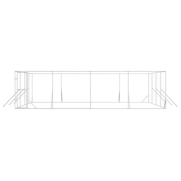 Hundezwinger Außenbereich 8x8x2m Verzinkt