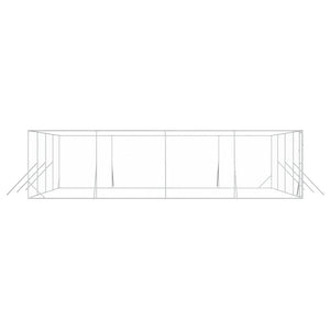 Hundezwinger Außenbereich 8x8x2m Verzinkt