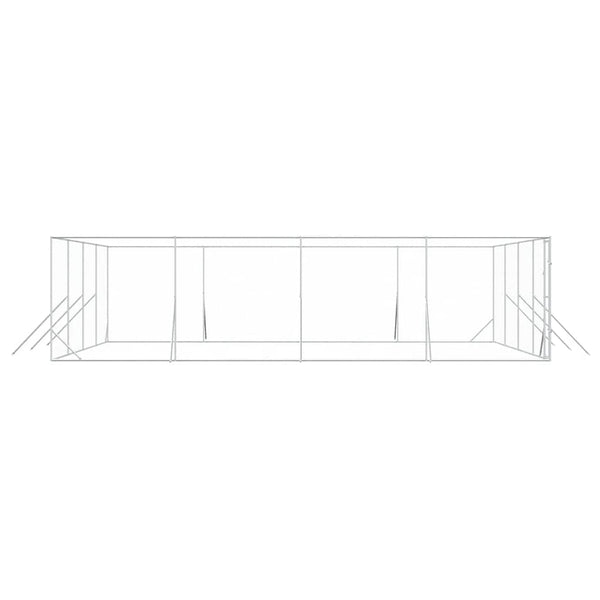 Hundezwinger Außenbereich 8x8x2m Verzinkt