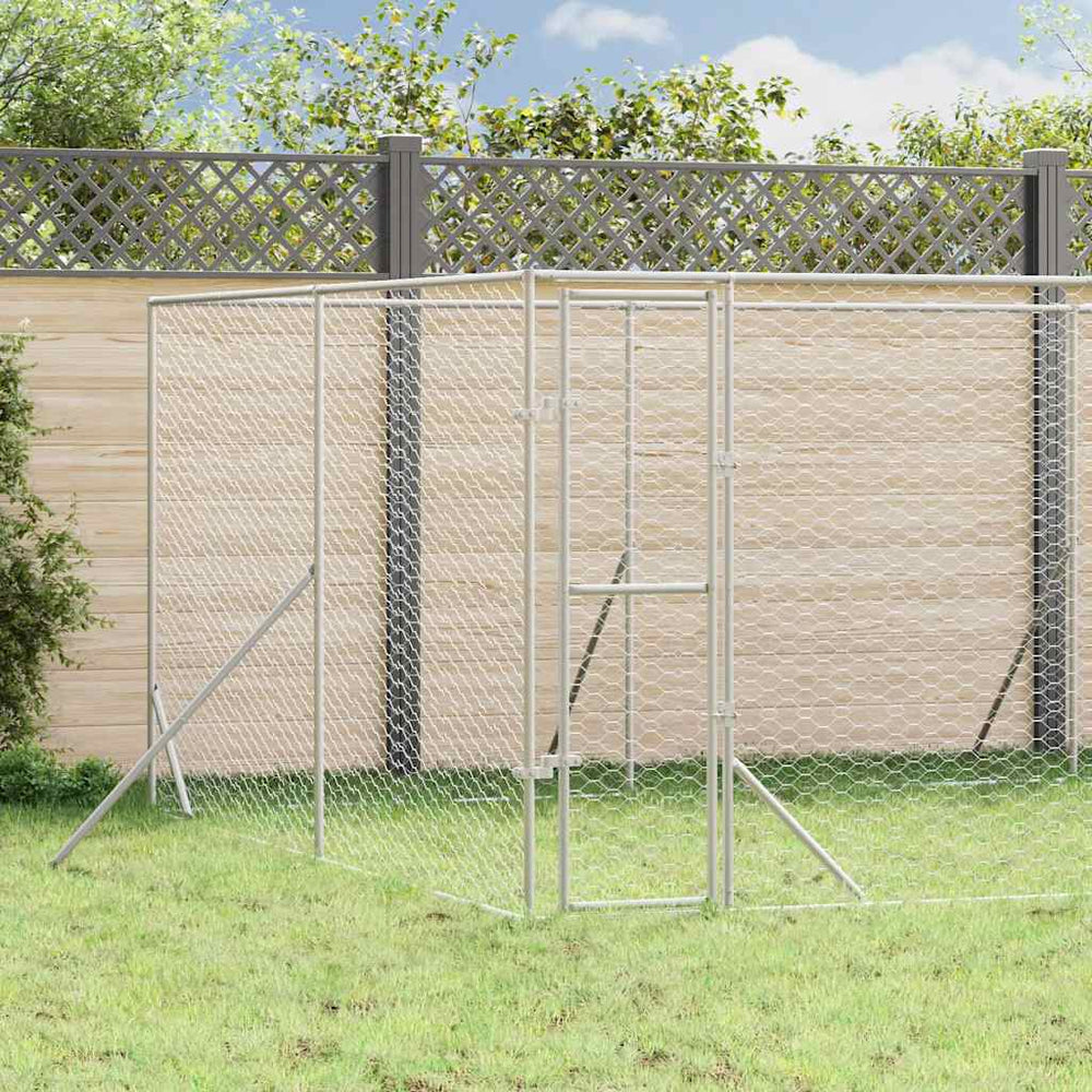 Hundezwinger Außenbereich 8x8x2m Verzinkt