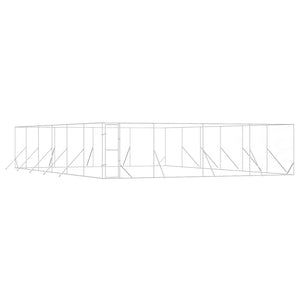 Hundezwinger Außenbereich 8x12x2 m Verzinkt