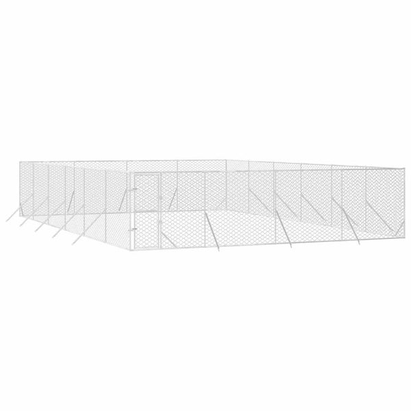 Hundezwinger Außenbereich 8x12x2 m Verzinkt