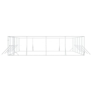 Hundezwinger Außenbereich 8x12x2 m Verzinkt