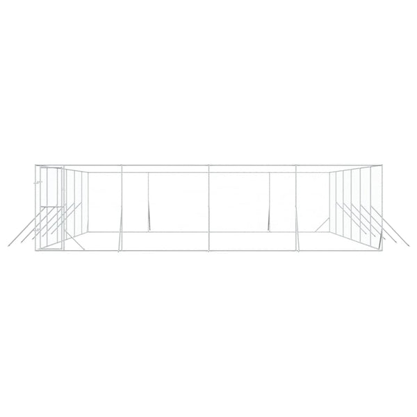 Hundezwinger Außenbereich 8x12x2 m Verzinkt