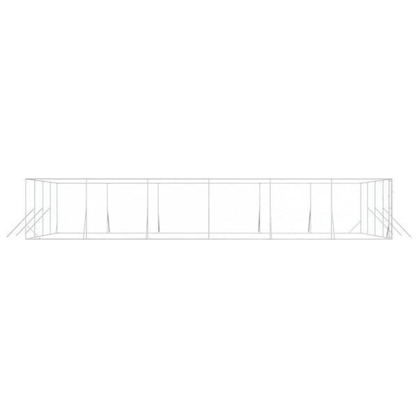 Hundezwinger Außenbereich 8x12x2 m Verzinkt