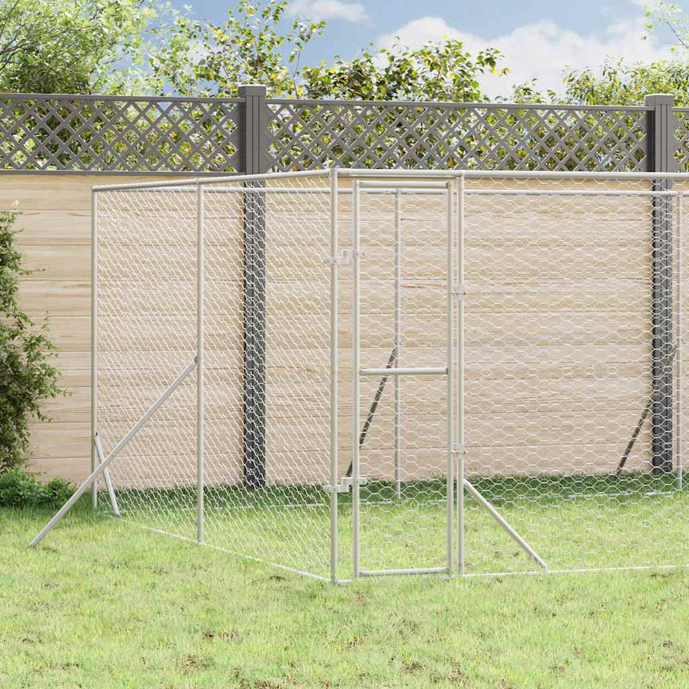 Hundezwinger Außenbereich 8x12x2 m Verzinkt