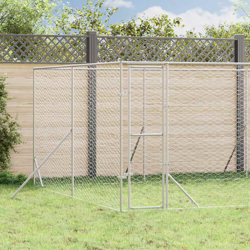 Hundezwinger Außenbereich 8x12x2 m Verzinkt