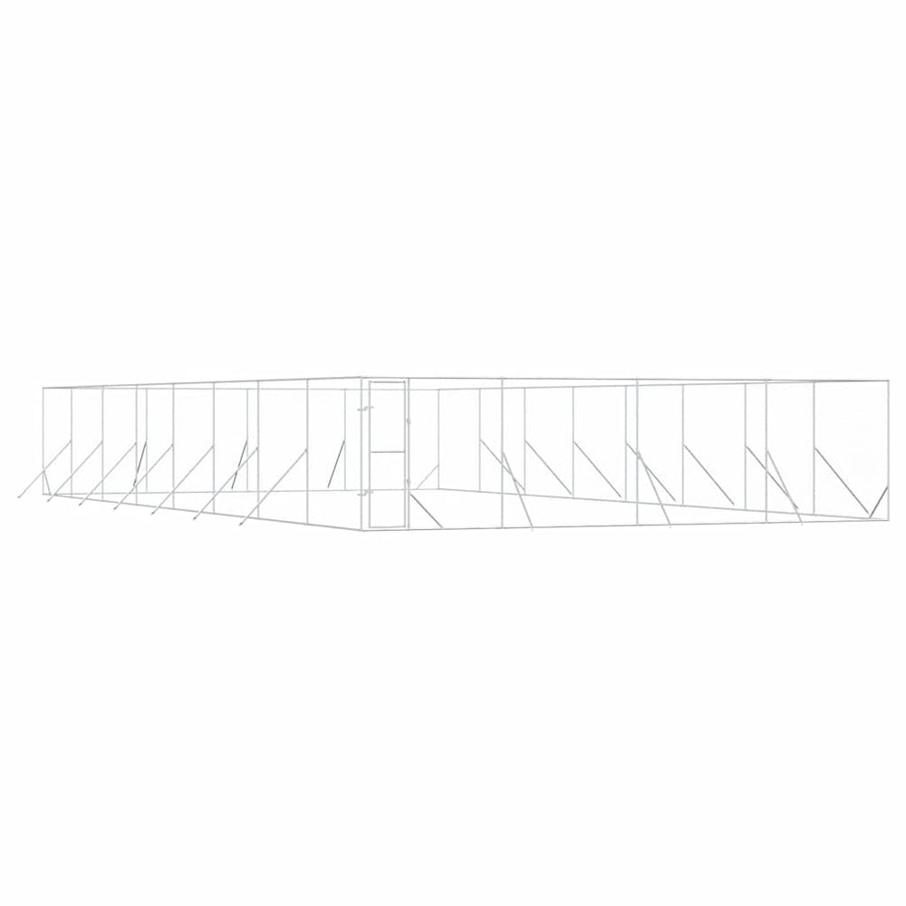 Großer Outdoor-Hundezwinger 8x16x2m