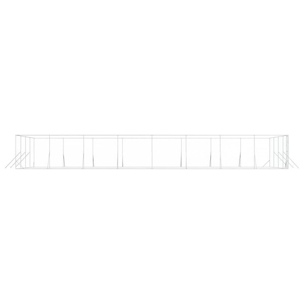 Großer Outdoor-Hundezwinger 8x16x2m